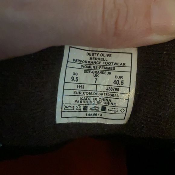 Merrell Moab Waterproof Hiking Shoe Boot, Dusty Olive, size 9.5 women’s -EUC - Picture 9 of 9